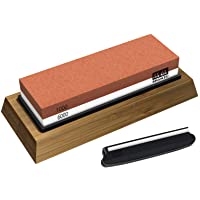 SHAN ZU Piedra de Afilar Cuchillo de Piedra Afiladores Manuales 1000-6000 Grano con Base Antideslizante de Silicona